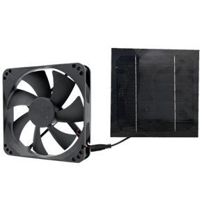 20W Solar Exhaust Fan Air Extractor 6 Inch Mini Ventilator Solar Panel Powered Fan for Dog Chicken House Greenhouse RV