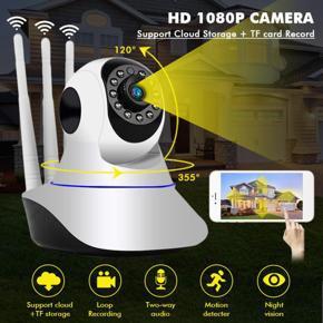 V380 2MP HD 1080P Night Vision Wireless WiFi Smart Net IP Camera Q5Y Two-way Voice P2P CCTV Baby Monitor Three Antennas Camera