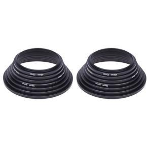 ARELENE 2 set 49mm 52mm 55mm 58mm 62mm 67mm 72mm 77mm Metal Camera Lens Filter Stepping Step Up Rings Lens Hood Adapter Mount