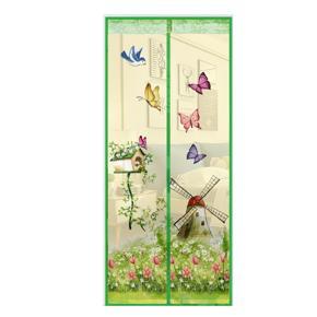 Butterfly Windmill Summer Magnetic Screen Window Door Anti Mosquito Fly Curtain