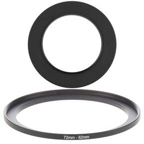 2Pcs Camera Parts Lens Filter Step Up Ring Adapter Black - 72Mm To 82Mm & 58Mm To 82Mm