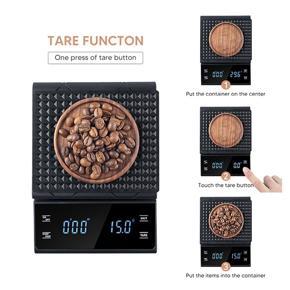 Kitchen Scale with Smart Digital Electronic Precision Timer Drip