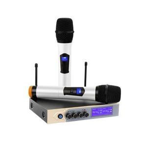 Tsumbay UHF Wireless Microphone System Karaoke Microphone Dual HandHeld Microphone System for Home KTV/Church/Small karaoke / Outdoor Wedding/ Conference/Speech