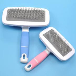 Cat & dog hair remover combs pet cat hair shedding brush plastic handle puppy dog grooming comb long hair cats dogs cleaning supplies