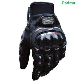 Pro Bike Leather Full Finger Hand Gloves For Bikers