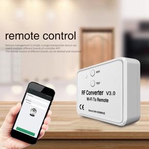 XHHDQES 2X Universal Wireless Wifi to RF Converter Phone Instead Remote Control 240-930Mhz for Smart Home