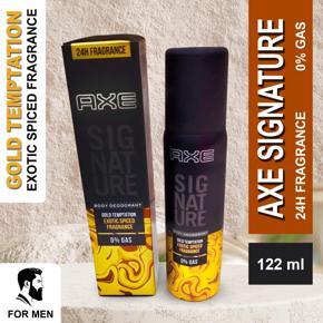 Axe_Signature Gold_Temptation Exotic Spiced Fragrance No Gas For Men 122 Ml - Perfume