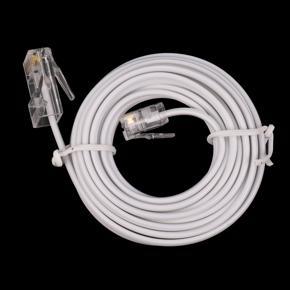 RJ11 6P4C to RJ45 Cable-4 x Telephone Cable-White