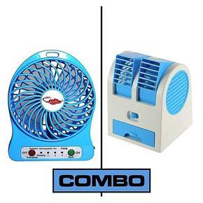 Air Cooler and Fan - Blue and White