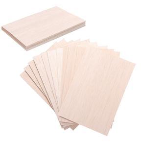 15 Pack Unfinished Wood Sheets,Balsa Wood Thin Wood Board for House Aircraft Ship Boat Arts and Crafts,DIY Ornaments