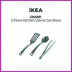 IKEA GNARP 3-piece kitchen utensil set black