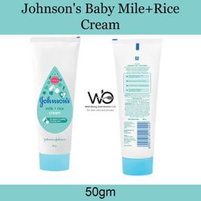 Johnson's Baby Milk and Rice Cream - 50gm (Made in India)