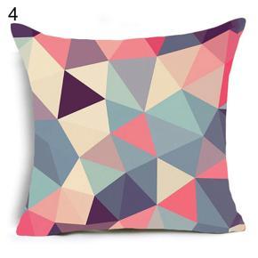 Modern Geometric Peach Skin Waist Throw Cushion Cover Pillow Case Sofa Bed Decor