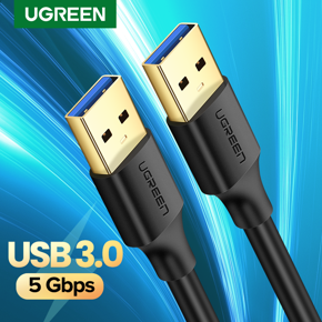 UGREEN USB 3.0 A to A Cable Type A Male to Male Cable Cord for Data Transfer Hard Drive Enclosures, Printers, Modems, Cameras