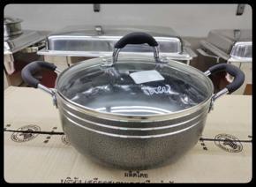 34cm Cooking pot with Glass lid Ihw