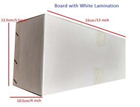 3 Ply Parcel Box / Cartoon Box (13 "x 5.5" x 4"inch) 10 pc/ Bundle White coated (Packaging Material)