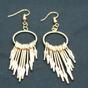Fashion accessories Simple earrings Tassel arrow circle earrings for women