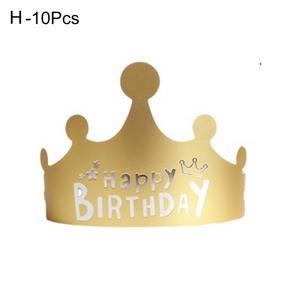 10Pcs Party Crowns Eye-catching Adjustable Attractive Decorative Birthday Crowns Party Supplies for Home
