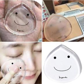 2PCS New Transparent Silicone Gel Face Foundation Makeup Puff Tool Sponge Flawless -