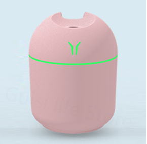 250ML Mini Air Humidifier Aroma Essential Oil Diffuser Pink For Home Car USB Ultrasonic Mist Maker with LED Night Lamp Diffuser