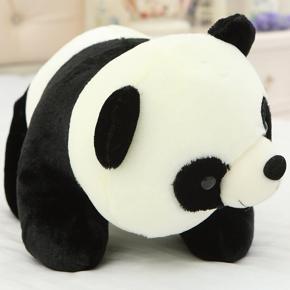 Cute Cotton Sweet Panda Stuffed Toy - White and Black(17Inch)