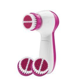 True Glow by Conair Facial Cleansing Brush Battery operated, 3 Pieces FCB4WR