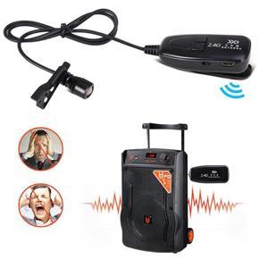 2.4G Wireless Lavalier Microphone with Voice Amplifier for Teachers Louder Speaker PA System Karaoke