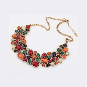 Gem Crystal Women Brand Maxi Statement Necklaces& Pendants Vintage Turkish Collar Choker Necklace