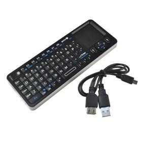 Rii i6 Mini 2.4G Wireless Keyboard With Remote Control Touchpad For Windows - Black