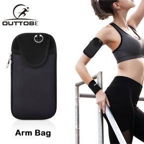 Outtobe Running Arm Bag Sport Portable Multifunctional Armband Running Jogging Waterproof Arm Package Pouch Bag Keys Cards Holder Gym Fitness Phone Outdoor Bags Sport Armbag Unisex with Earphone Hole