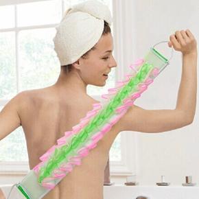 Flower Back Strap Towel Bathroom Bath Shower Soft Loofah Body Scrubber Brush