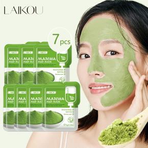 Laikou Matcha Green Clay Mud Face Mask - 7pcs