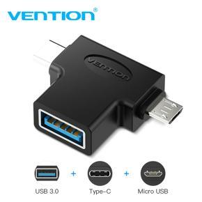 Vention Type C USB OTG USB 3.0 Adapter Cable 2 in 1 Micro USB OTG Type C to USB 3.0 to Type C Converter for Xmi One Plus Nexus 6P Samsung HuaWei XMi Lenovo Asus Laptop headphones Hard Disk