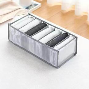 Cloth Drawer Organizer Pants Storage Divider Washable Foldable 7 Grids