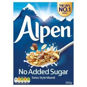 Alpen No Added Sugar Swiss Style Muesli - 560g