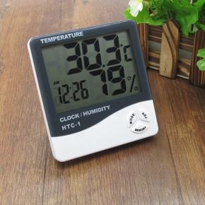 Digital Temperature Humidity Metre Mountable Clock
