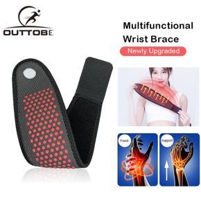 Outtobe Wrist Guard New Upgraded Magnetic Therapy Wrist Brace Tourmaline Wrist Support Adjustable Wrist Guard Self-Heating Arthritis Pain Relief Braces Belt Hand Support Brace Wrist