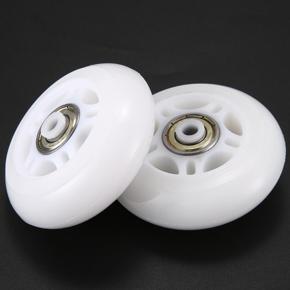 4 Pack Inline Skate Wheels Beginner's Roller 70mm White