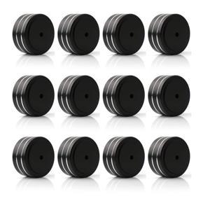 12Pcs 40X20mm Aluminum HiFi AMP Speaker Isolation Stand Turntable DAC Feet Pad