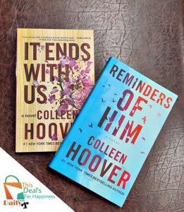 Colleen Hoover 2 Books Collection Set ( Reminders of him  , It Ends with Us )