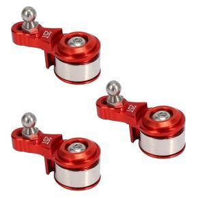 ARELENE 3X 25T Aluminum Alloy Adjustable Damping Servo Arm for 1/10 RC Models Trx4 Upgrade Parts,Red