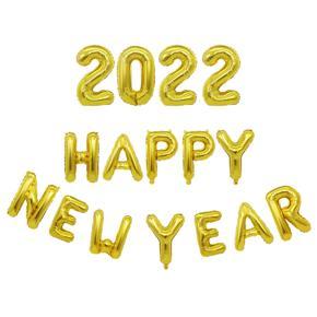 NEW YEAR 2022 Foil Balloon Banner, Aluminum Foil Letters Banner Balloons for Party Supplies, Party Decorations