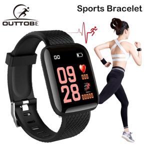 Outtobe Bluetooth Smart  Watch Button touch Sports Smart Bracelet Healthy Wristband Fitness Pedometer Smart Band IP67 Waterproof Watch