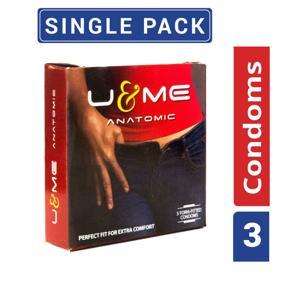 U&Me - Anatomic Condom - Single Pack - 3x1=3pcs