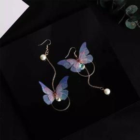 Charming Looking Korean butterfly imitation pearl alloy earrings For Women - Ear Ring - Ear Ring