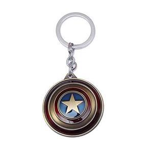 Captin America Stainless Steel Metal Car and Bike Key Ring