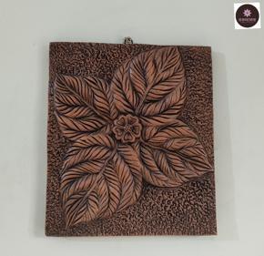 Clay Wallmate- Char Pata( Four Leaf) | Soil Made Wallmate | Terracotta | Rokomfer