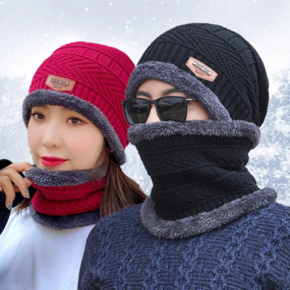 Top Quality Winter scarf Beanie Hat For Men Winter Scarf Cap Knitted Hat Women Thick Wool Neck foulard Cap Mask Bonnet Hats шапка шарф scarf