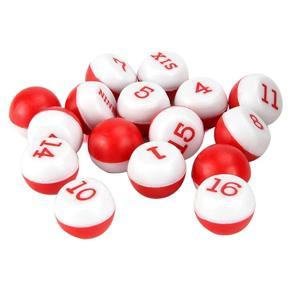 XHHDQES Plastic Billiard Pool Shaker Pool Snooker Billiard Table Kelly Pool Shaker Bottle with Red and White Tally Peas