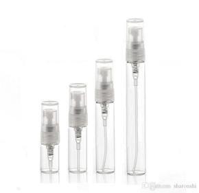 4Pcs Portable Glass Spray Bottle Empty Perfume Glass Bottles Refillable Perfume Atomizer Travel Accessories